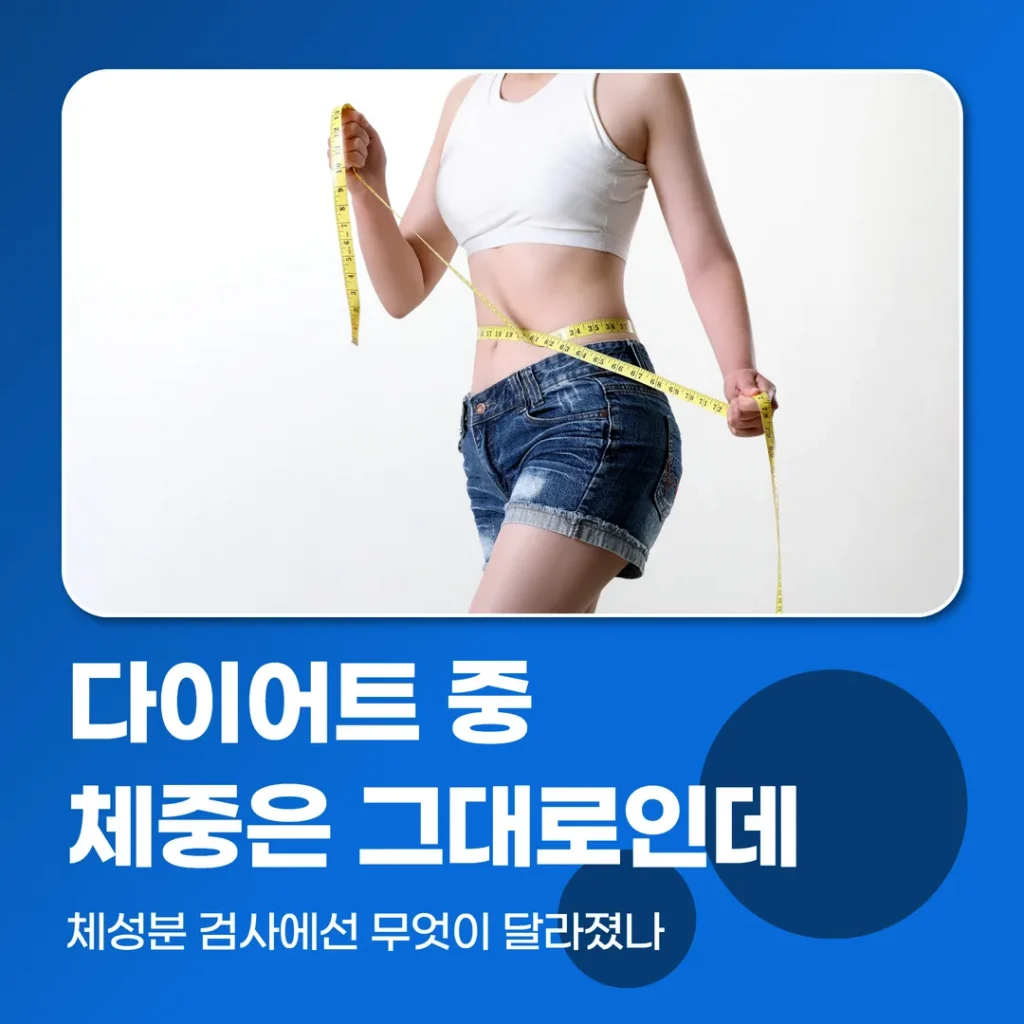 다이어트 중 체중은 그대로인데, 체성분 검사에선 무엇이 달라졌나